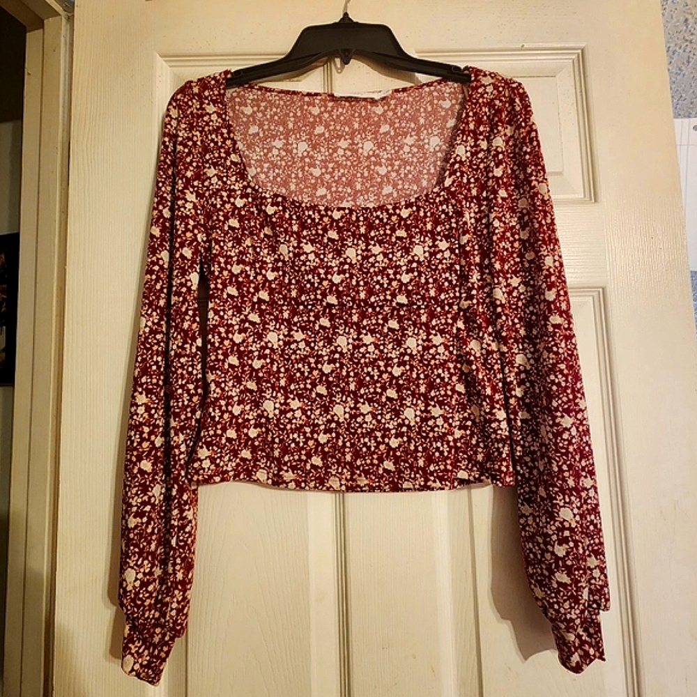Lush Square Neck Longsleeve Top - Picture 6 of 7